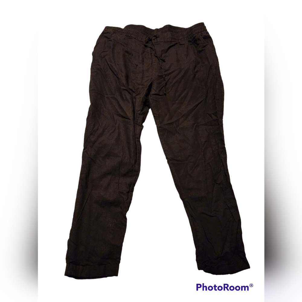 Old Navy XL Tall Black Linen Summer Pants